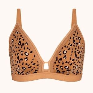 Lively Women’s Leopard Print Busty Bralette Size 1 or 32DD 32DDD 34D 34DD